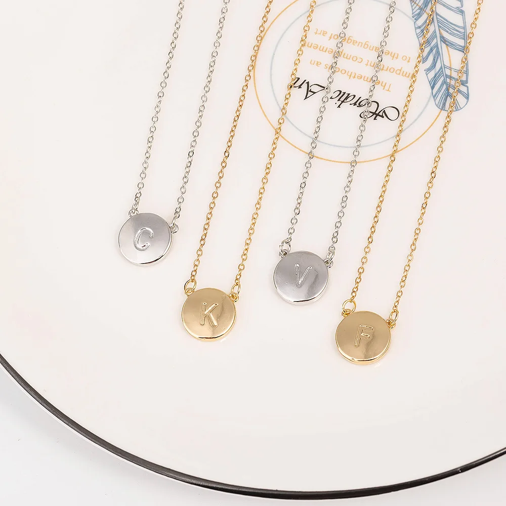 Fashion Shell Letter Charm Pendant 