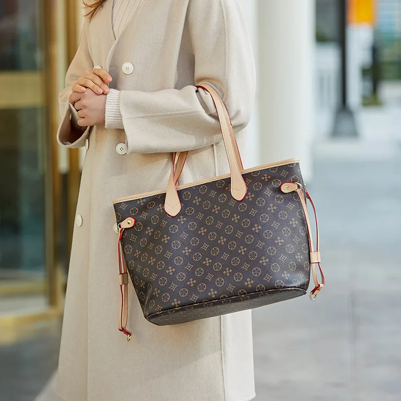 

Women Tote Bags Casual Shoulder Europe Fashion Large Capacity Leather Young Lady Handbag