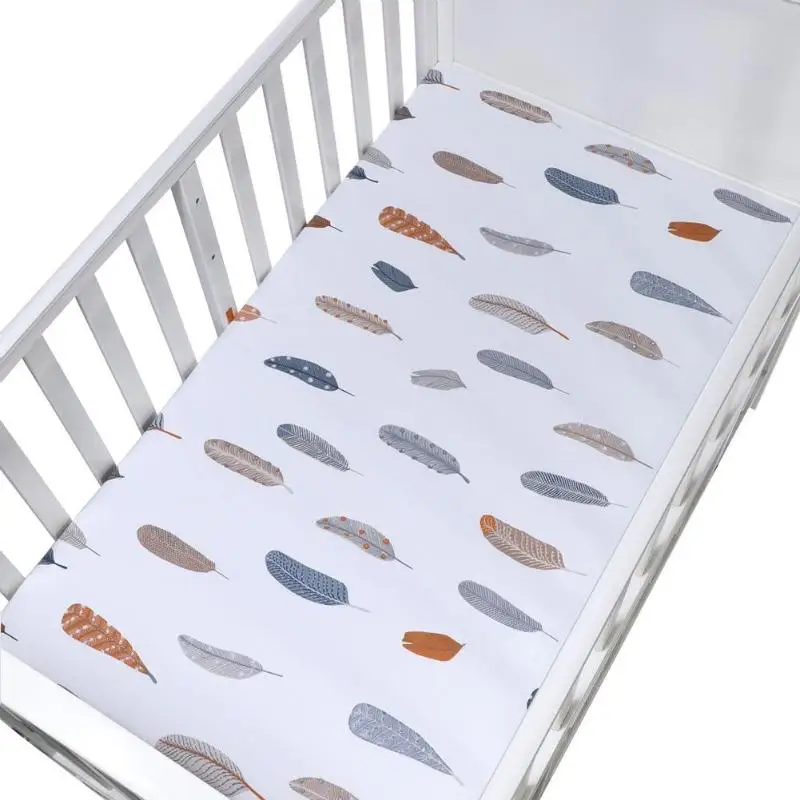 Органический хлопок для новорожденных, простыня для детской кроватки, мягкий чехол на матрас, покрывало, простыня для кормления, постельные принадлежности, реквизит для ухода за ребенком - Цвет: B6 105x60cm
