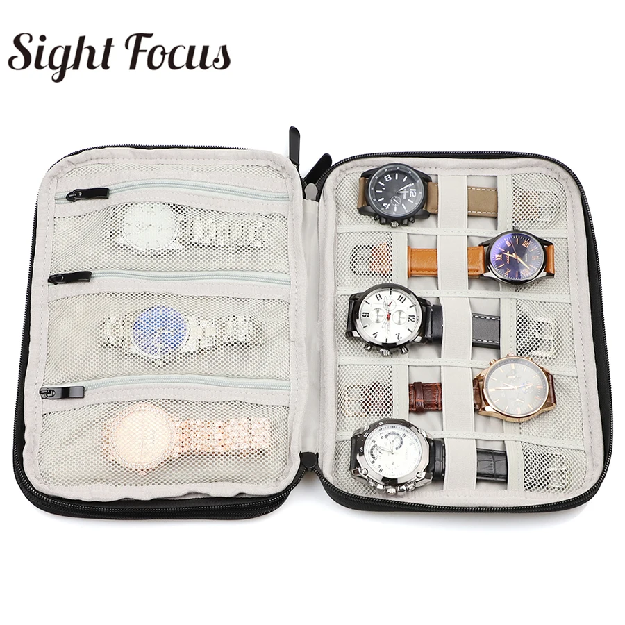 18 Slots Travel Jewelry Box Watches Bag for Apple Watch Band Strap Holder