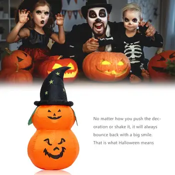 

1.5m Inflatable Pumpkin Tumbler Halloween Inflatable Pumpkin Decoration For Nightclub Shopping Mall