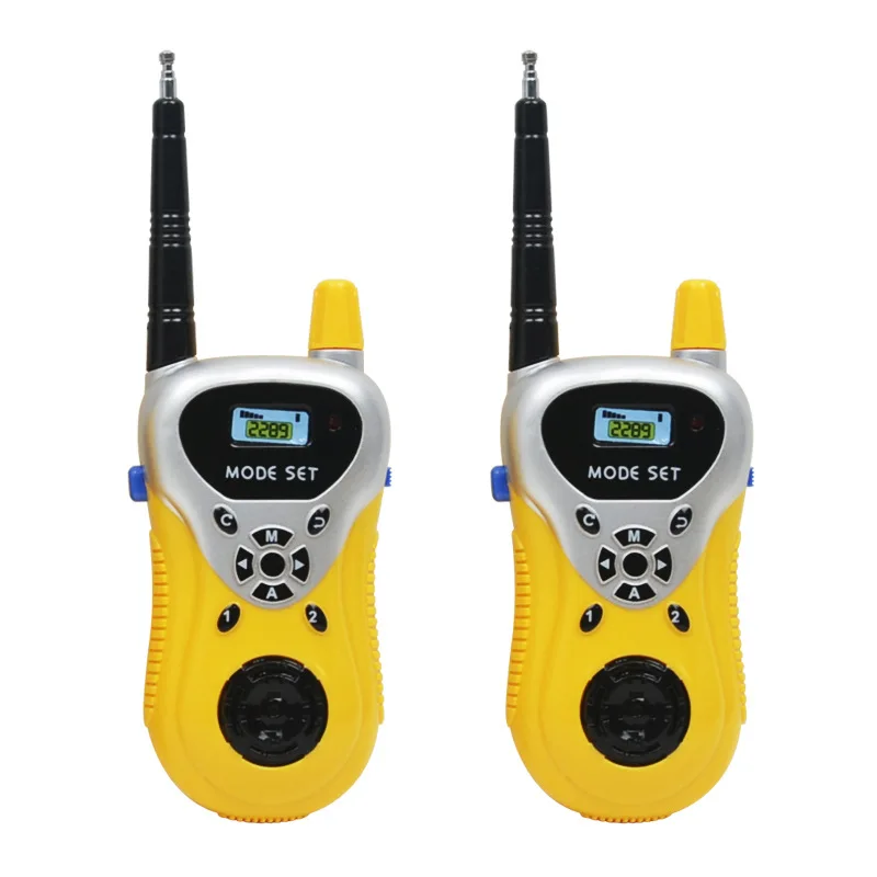 SODIAL 2 pieces Mini Walkie-Talkie Jouets pour les enfants Radio bidirectionnelle portable electronique 