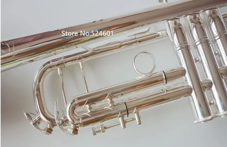 Bach LT180S-72 Bb Small Trumpet Silver Golden Key Professional Music Instruments with case
