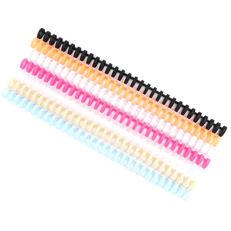 1pcs 30 Hole Loose-leaf Plastic Binding Ring Spring Spiral Rings for 30 Holes Notebook Stationery Office Supplies