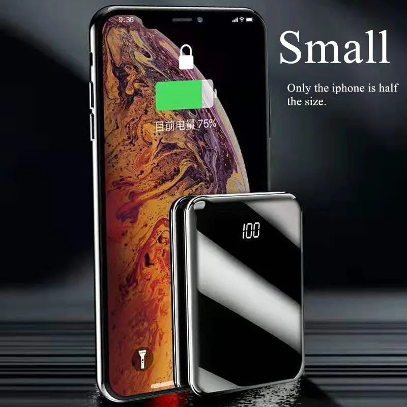 Xiaomi, полноэкранный мини внешний аккумулятор 30000 мА/ч, внешний аккумулятор, USB, портативное зарядное устройство для телефона, для IPhone, повербанк