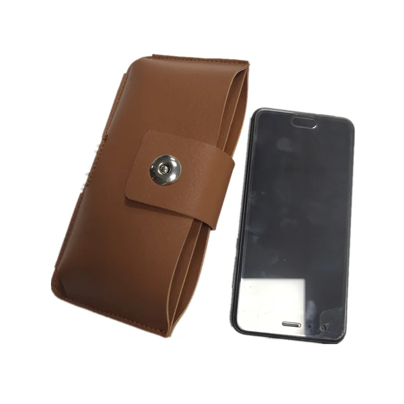 

Outdoor Sports Mobile Phone Bag Waist Hanging Hide Substance Waist Buckle Mobile Phone Bag Large Capacity Leather Phone Cover