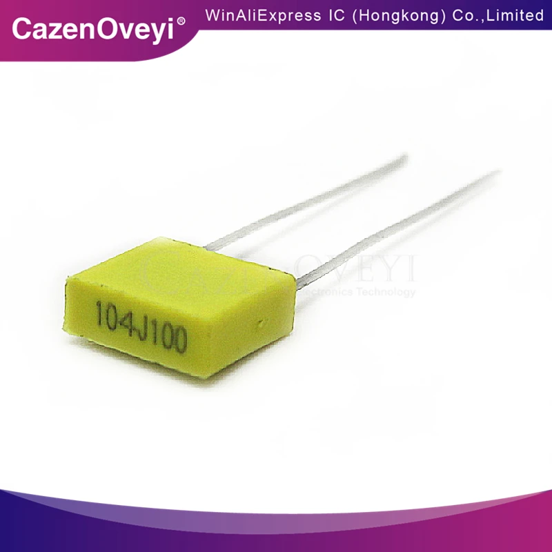 20 шт./лот 100NJ100 корректирующий конденсатор 100V104J 100NF 0 1 мкФ 100V 104 104J 5 мм