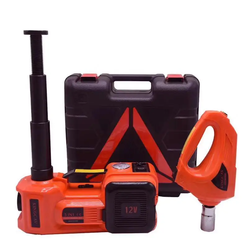 5 Ton Lift 45cm 17" 3in1 Car Electric Jack Car Air Pump Auto Electric Wrench Set