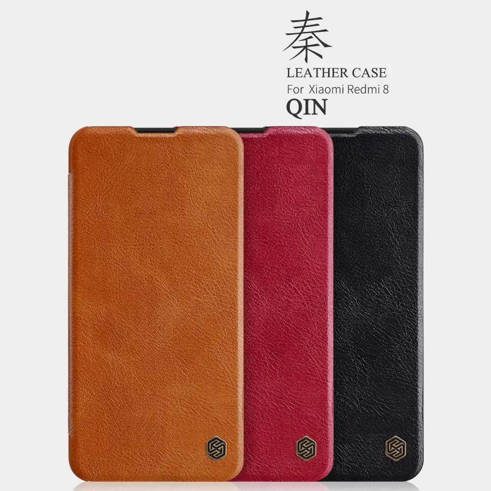 

NILLKIN QIN Series for Xiaomi Redmi 8 Case Cover 6.22'' Vintage Flip Cover Wallet PU Leather PC Back Cover For Xiaomi Redmi 8