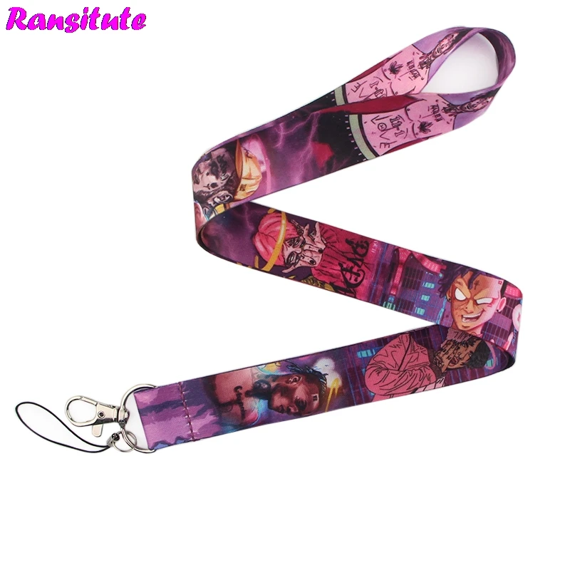 Ransitute R496 Lil peep key ID card тренажерный зал мобильный телефон ремень USB бейдж держатель DIY мобильный телефон ремешок украшение