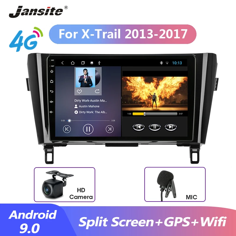 

Jansite Android player For Nissan Qashqai X-Trail 2013-2017 Car Radio Wifi Multimedia Video Player Split Screen 2 din android9.0