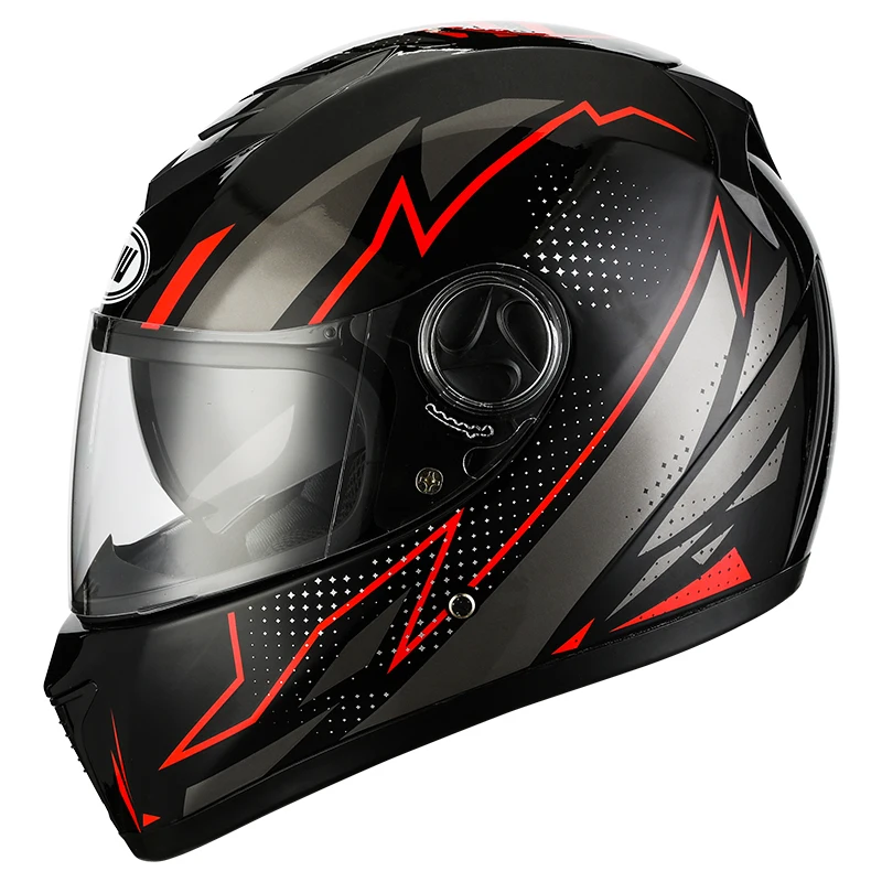 Full Face Motorcycle Helmet Washable Lining with Dual Lens Stylish Fast Release Racing Helmet Casco Casque Moto DOT Approved man