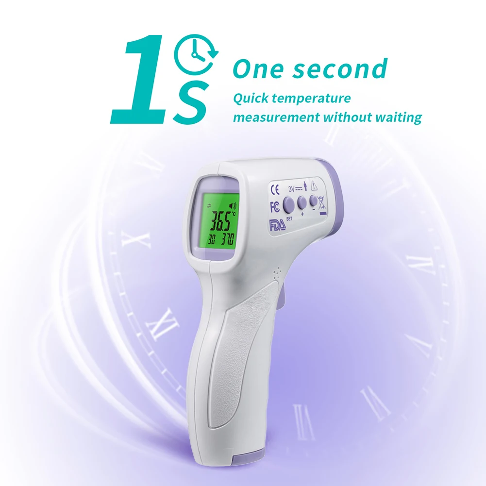 

Digital IR Infrared Forehead Thermometer Non-contact Temperature Gun Ear Thermometer Adult Baby Body Fever Temperature Device