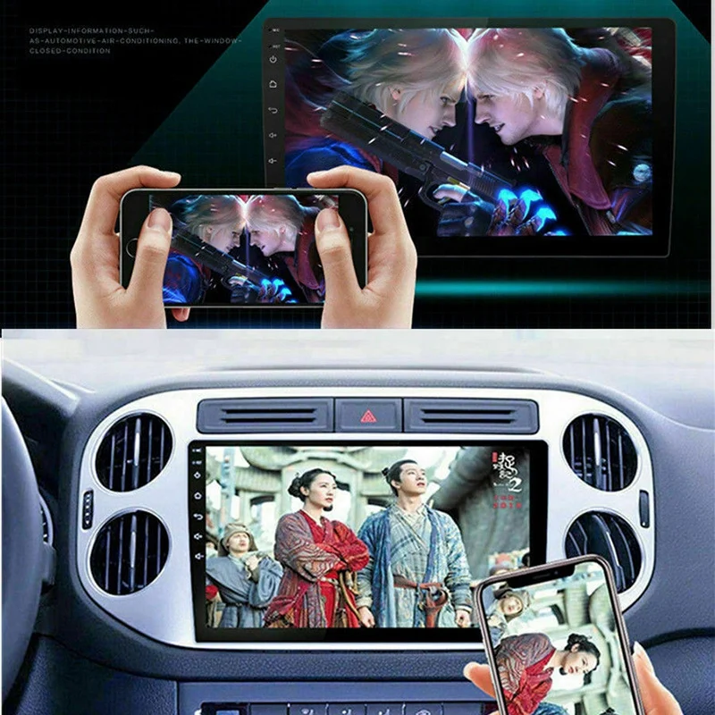 10.1 Inch Android 8.1 Universal Car Radio Player Gps Navigation Wifi Bluetooth Mp5 Player