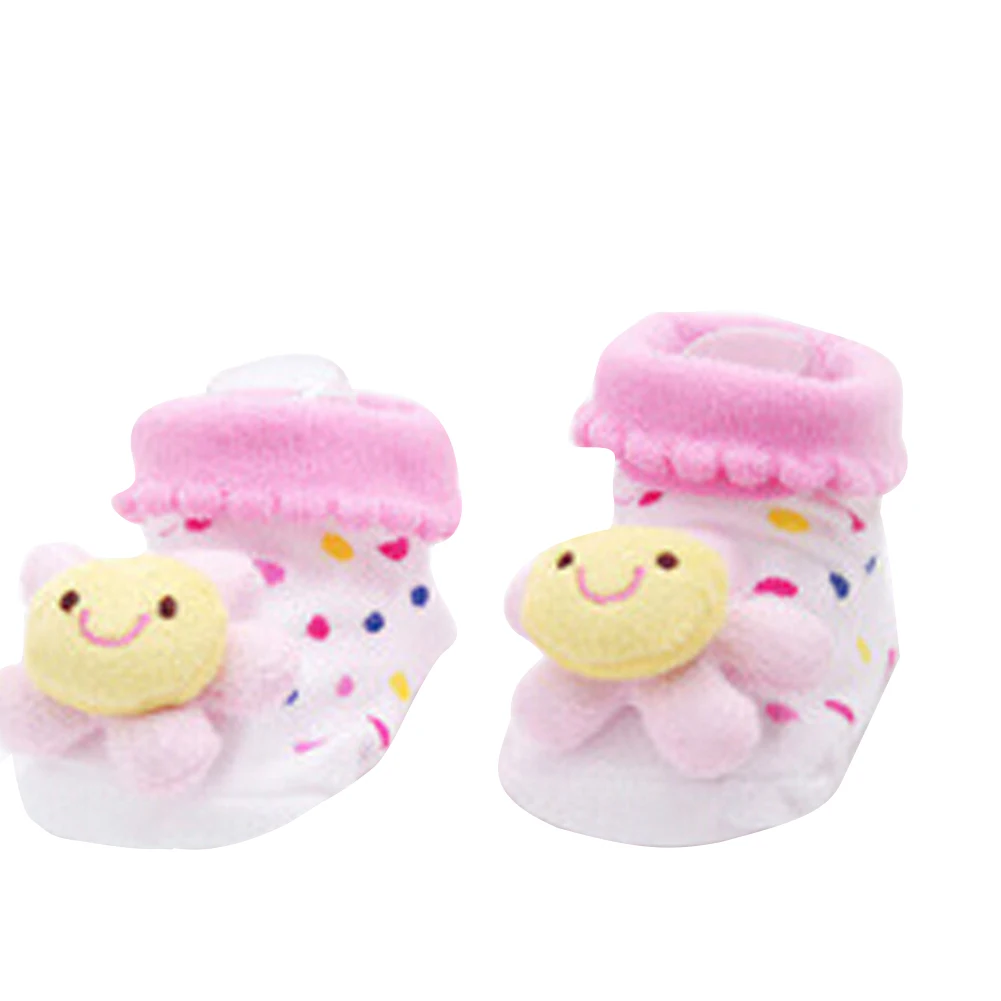 Носки для новорожденных теплые тапочки пола обувь нескользящие носки милый