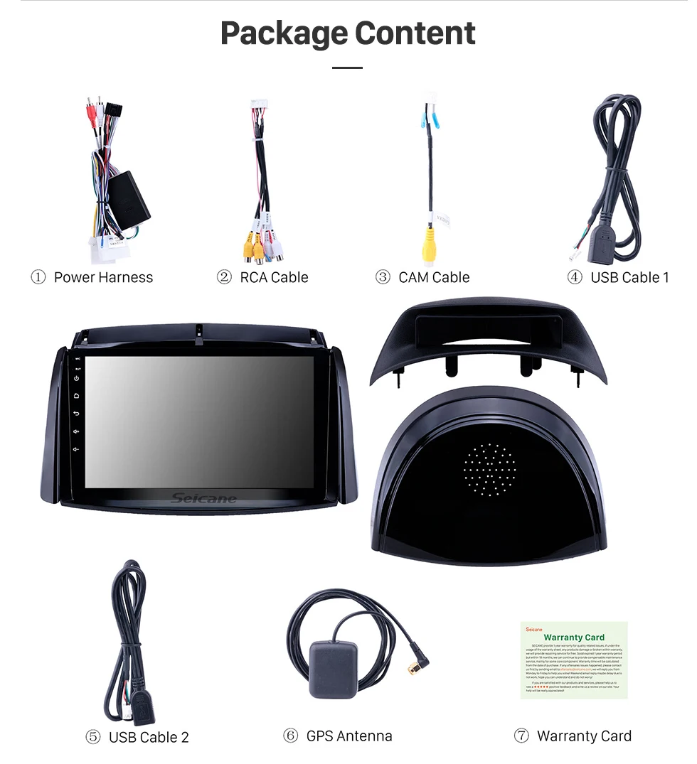 Clearance Seicane 9 inch Android 8.1 Car Unit Radio for 2009-2016 Renault Koleos GPS Navigation USB AUX support Carplay DVR OBD Digital TV 15