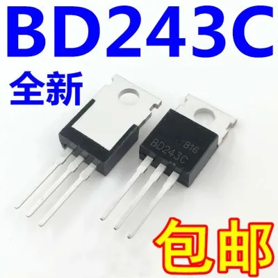 

10pcs BD243C TO220 BD243 100V 6A TO-220 Bipolar Transistors NPN General Purpose new