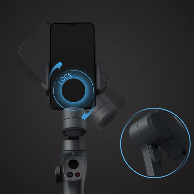 Ручной карданный стабилизатор портативный Гладкий с режимом PhoneGO FPV для отслеживания смартфонов и экшн-камеры
