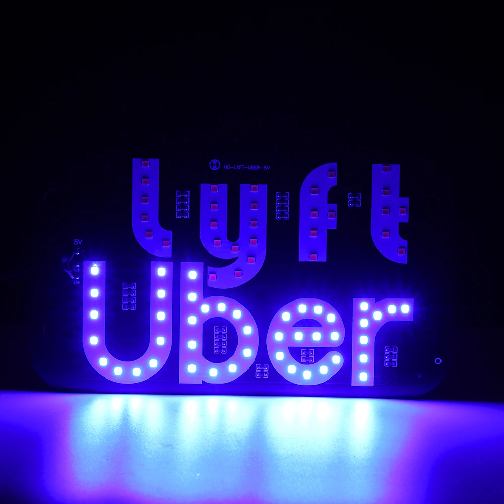 1 шт. светодиодный индикатор езды для супер Lyft знак водителя мигающий осветитель