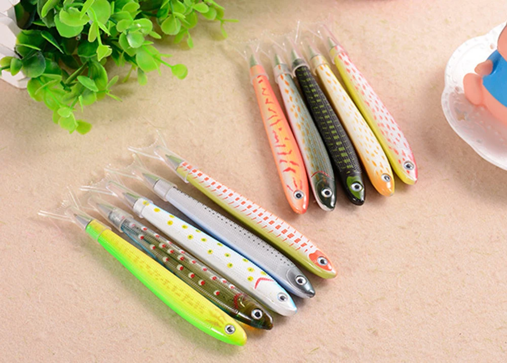 1Pcs Fish Shape Pen Novelty Ballpoint Pen For Writing Office School Suppliers