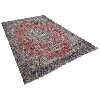 

200x293 Cm Beige Handmade English Vintage Area Rug-7x10 Ft