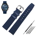 Blue silver pin