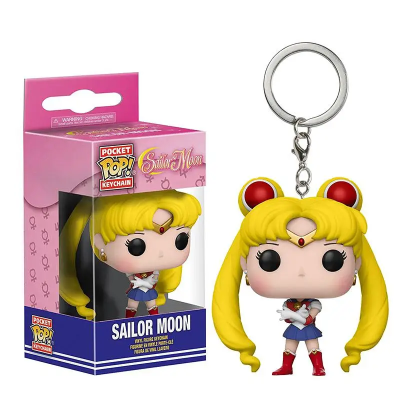 Funko Pop брелок Marvel Мстители странные вещи Дэдпул отряд самоубийц История игрушек Рик Морти Игра престолов игрушки - Цвет: Sailor Moon