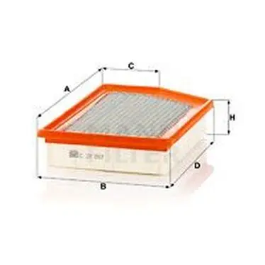 Фильтр воздушный JEEP CHEROKEE(KL) 2.0 CRD 14 MANN-FILTER C2704