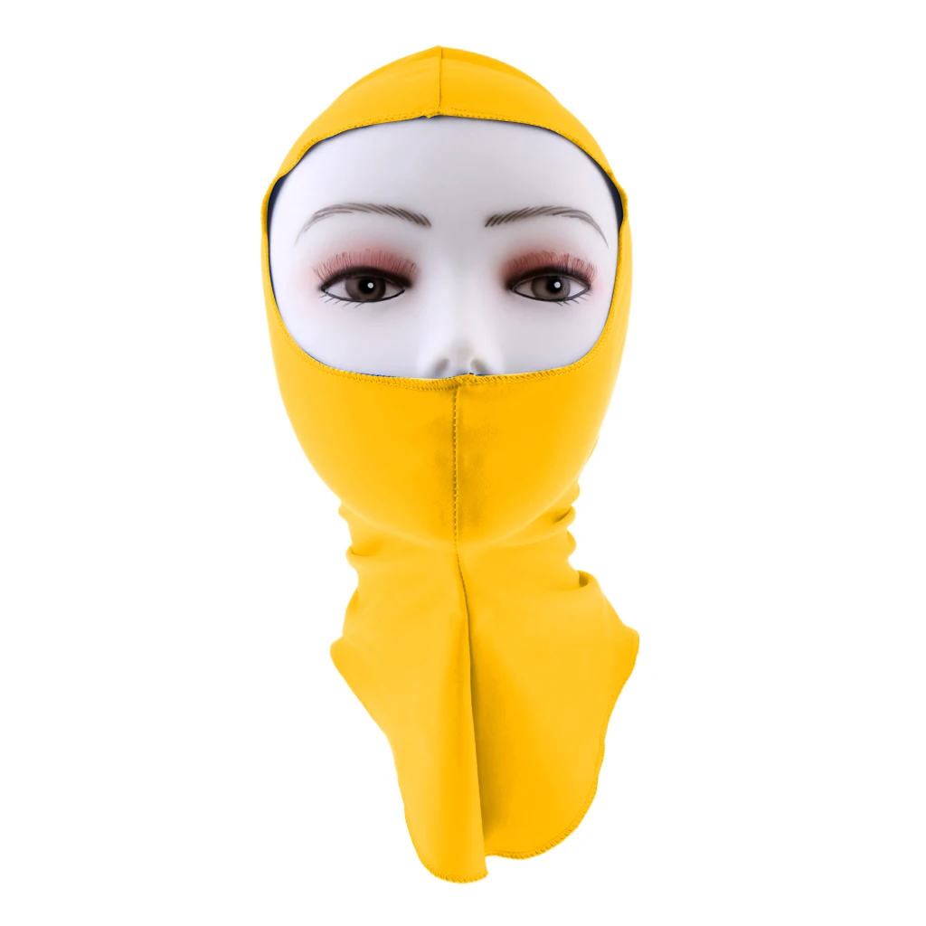 Breathable UV Protection Face Mask Neck Cover Solid Color Water Sports Snorkeling Swimming 
