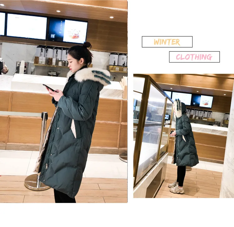 KMETRAM Winter Coat Women Real Fox Fur Collar Down Jacket Women Clothes Korean Warm Oversized Jackets Chaqueta MujerMY4503