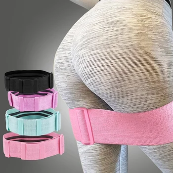 

Adjustable Hip Loop Resistance Bands Anti Slip Workout Elastic Booty Bands for Legs Butt Anti Slip Roll Up Fitness Equipment