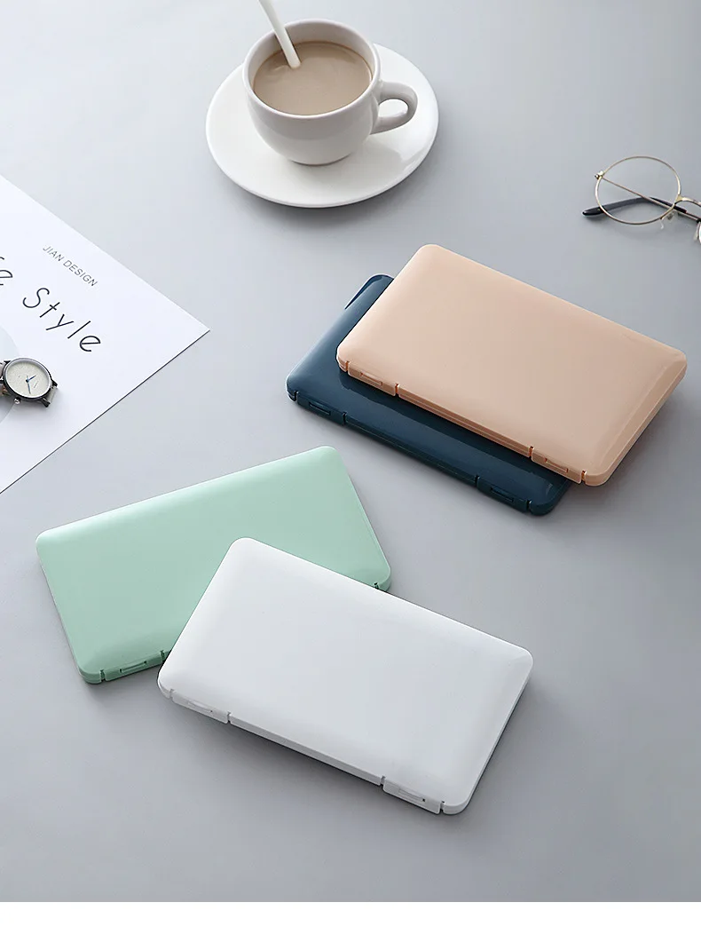 1pcs Mask Cover Box Portable Facemask Holder Face Mask Storage Box Case Masks Clip Organizer Dustproof Mask Storage Case