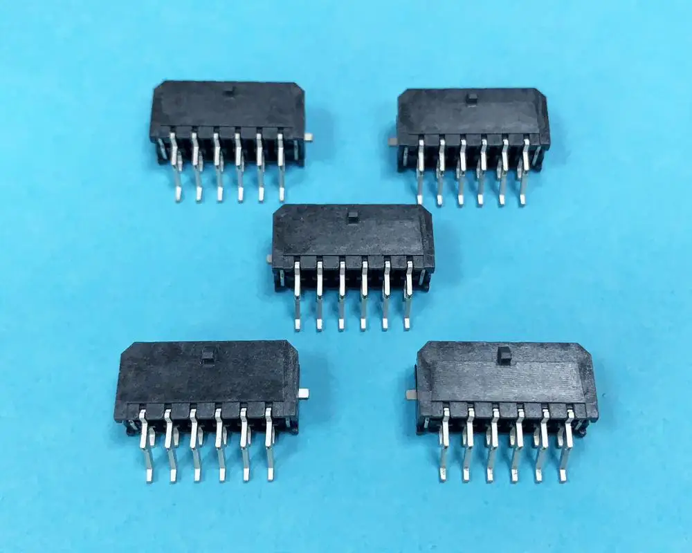 

Micro-Fit 3.0 Right-Angle Header, 3.00mm Pitch, Dual Row, 12 Circuits, with Solder Tab, 43045-1209