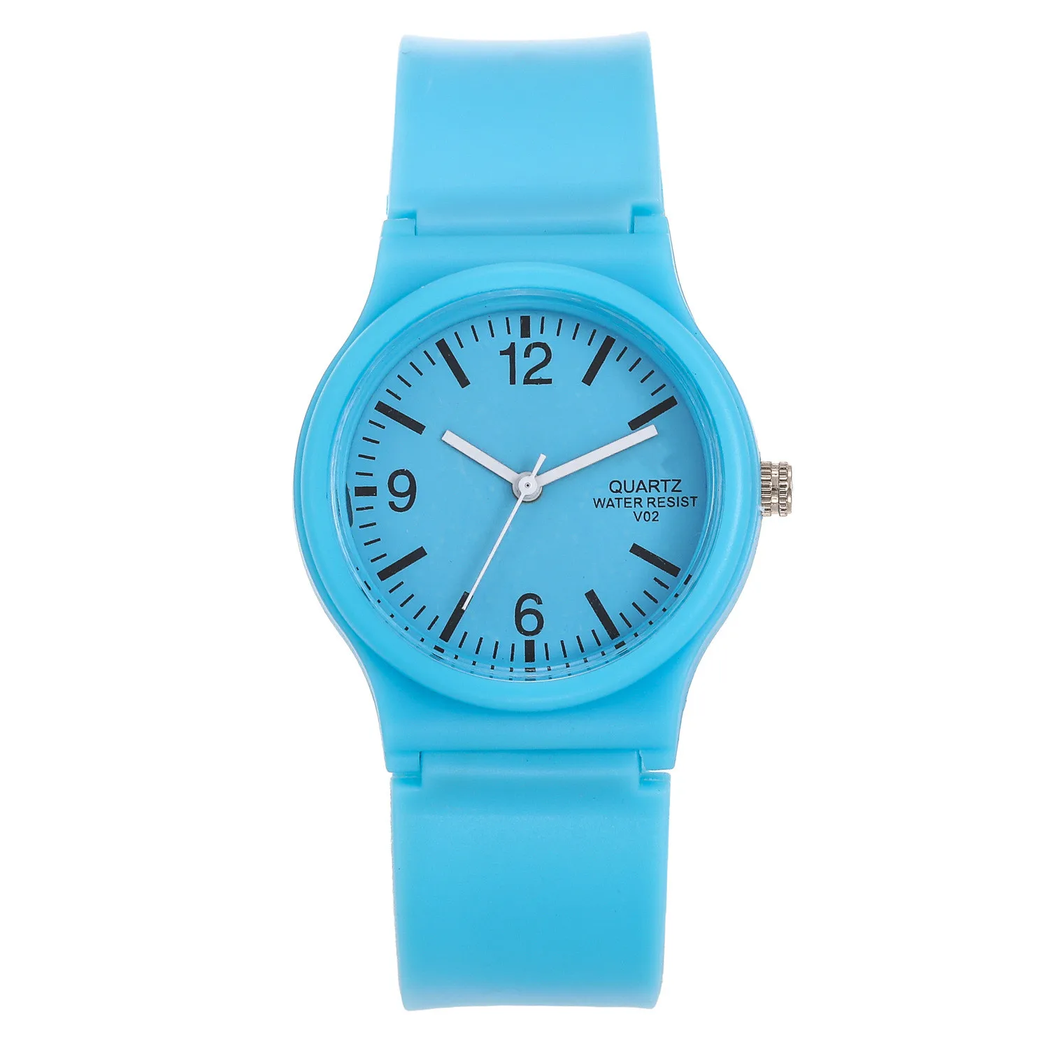 

WOKAI high quality casual fashion feminine eco-friendly silicone quartz watch waterproof schoolgirl classic retro simple clock