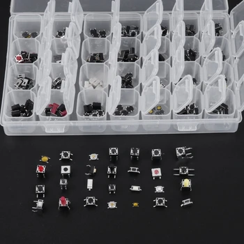 

28 Types Tactile Push Button Touch Switches Remote Keys Surface Mount Kit