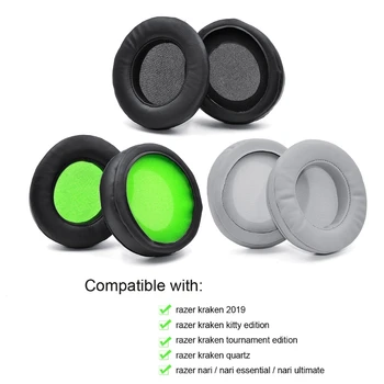 

1Pair Replacement Earpads Ear Cushion Cups Cover Repair Parts for Razer kraken kitty edition Gaming Headphones Headset