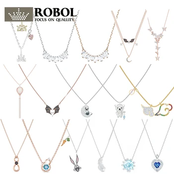 

High Quality Original SWA XL042 Necklace with Original Engraved Cute Cartoon Animal Necklace Woman Jewelry Gift Free Shipping