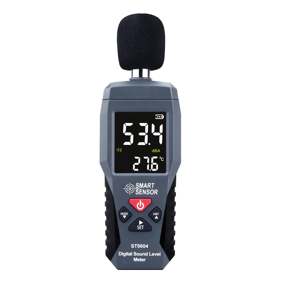 Digital Sound Level Meter Color LCD db Decibel monitor Audio Level Meter tester 30-130dB Noise Measurement Diagnostic tool Alarm