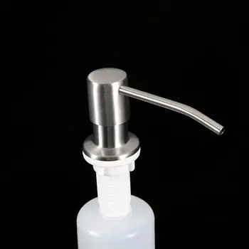 

SH.Pro 500ml Deck Mounted Hand sink Detergent Soap Dispenser 304 Stainless Steel Liquid Soap ABS Bottle Kitchen Accessories
