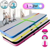 Inflatable Air Track 1m 2m 3m Gymnastics Professional Airtrack Yoga Sport Wrestling Buffer Prevent Injuries Tumbling Mats 1