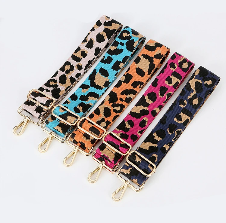 Leopard Bag Strap Handbag Belt Wide Shoulder Bag Strap Replacement Strap Accessory Bag Part Adjustable Belt For Bag 130cm