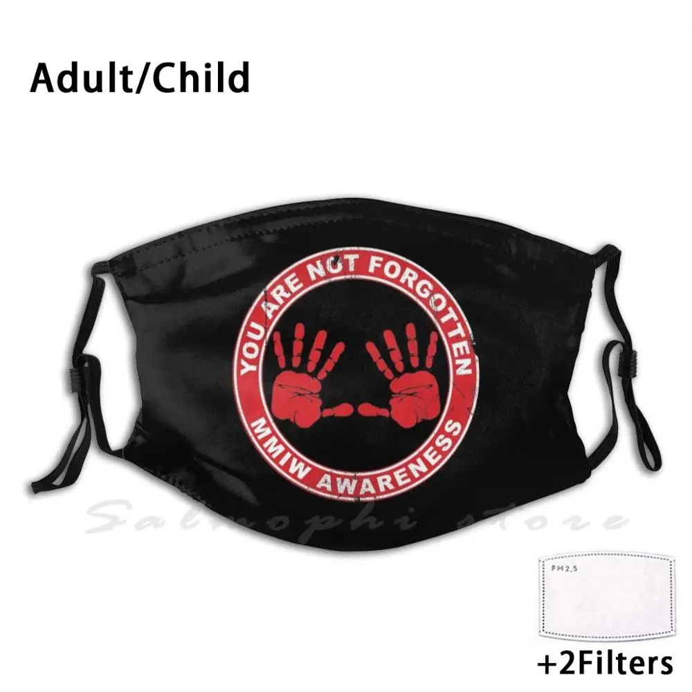 Mask Mmiw Clothing Missing Murdered Indigenous Women Awareness Red Hand | Аксессуары для одежды