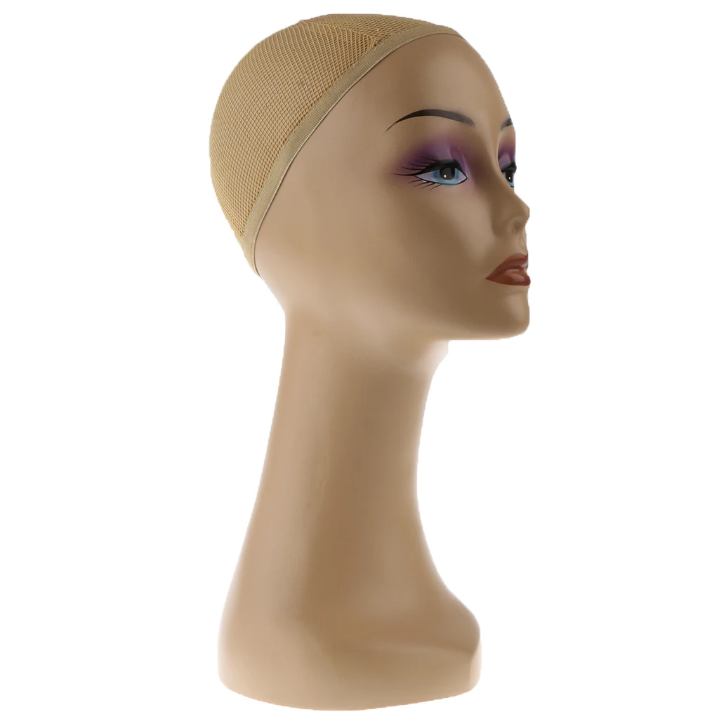 Plastic Female Mannequin Manikin Head Model For Wig Glasses Hats Display