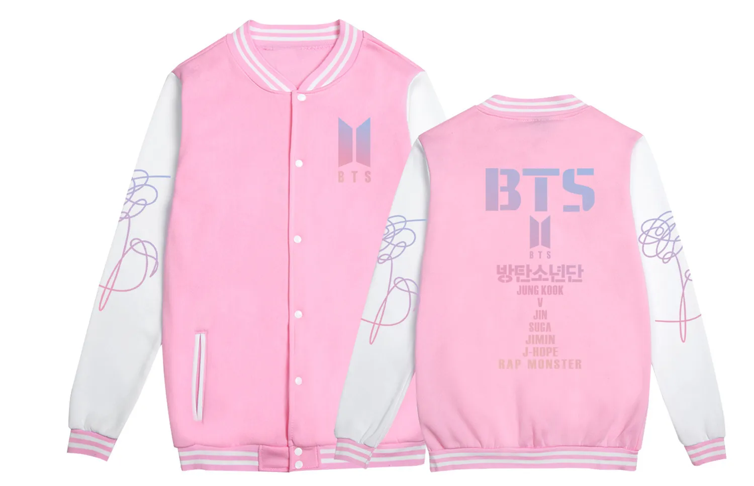 BTS/пуленепробиваемая Одежда для мальчиков Модная приталенная бейсбольная форма в Корейском стиле в стиле знаменитостей, однобортная, с длинным рукавом