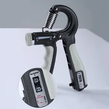 R-forma ajustável aperto de mão esportes força contável exercício strengener gripper primavera dedo pitada expansor carpal apertos