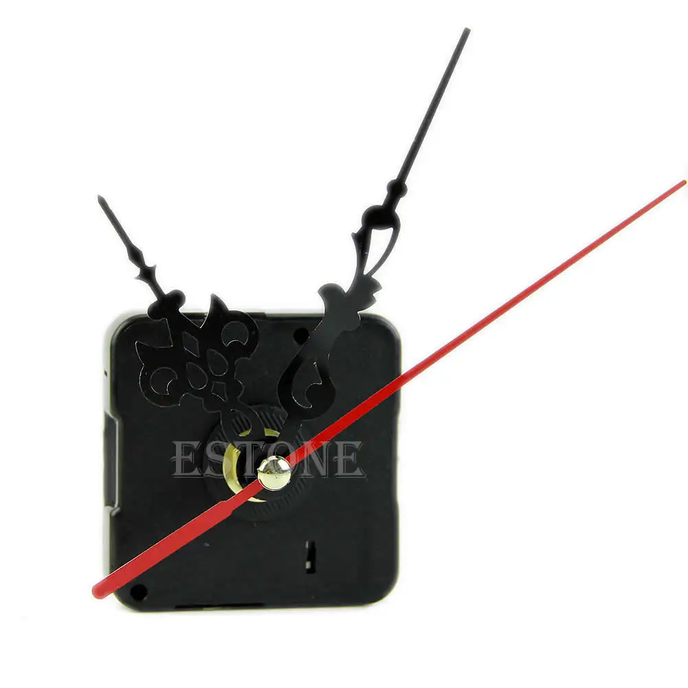 P82D DIY Quartz Clock Movement Mechanism Non Ticking DIY Wall Clock Mechanisms with Hands Set for Repair Parts Replacement 