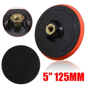 

5 Inch 125mm Sanding Pad Hook&Loop Sanding Discs M14 Thread Adhesive Polishing Pad For Angle Grinder Polishing Power Tools