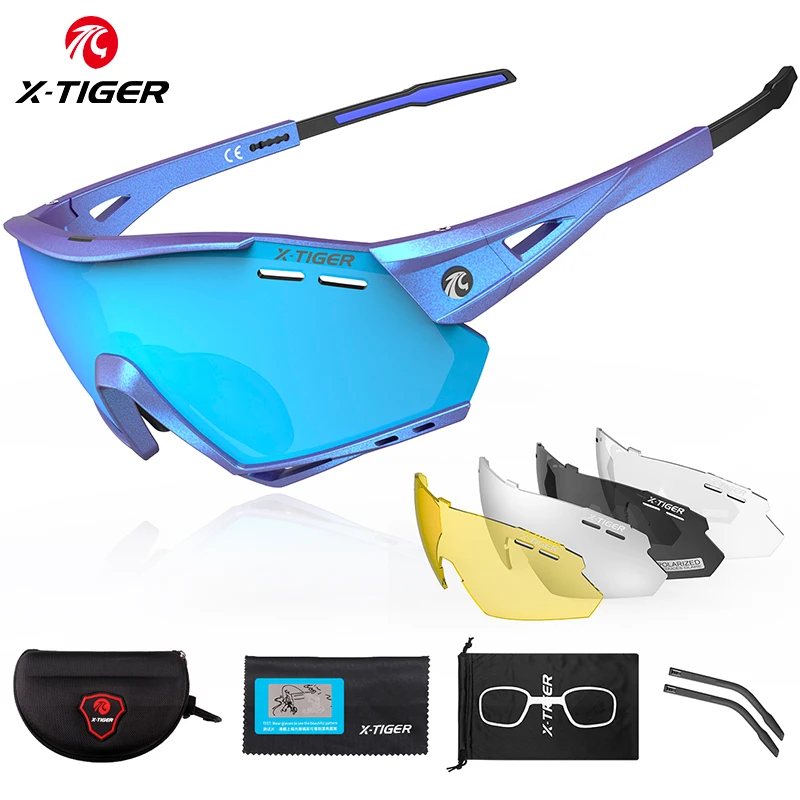 Goggles Cycling Sunglasses Road-Bike-Glasses Polarized X-TIGER Bicycle-Protection Outdoor Sports
