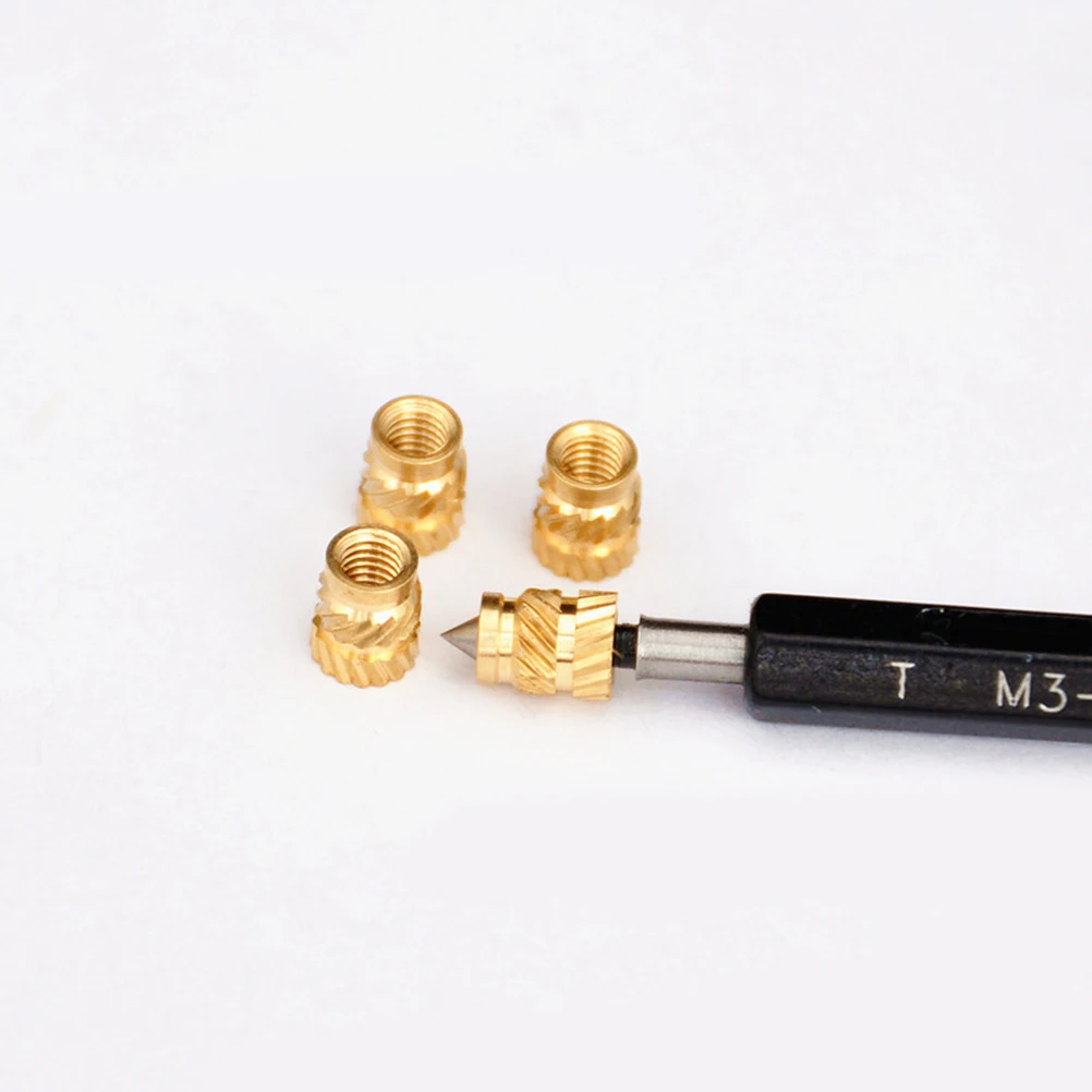 Накатанная латунная резьба M3 100 шт., термостойкая вставка, насадка для 3D принтера M3x5x4 Voron 2,4