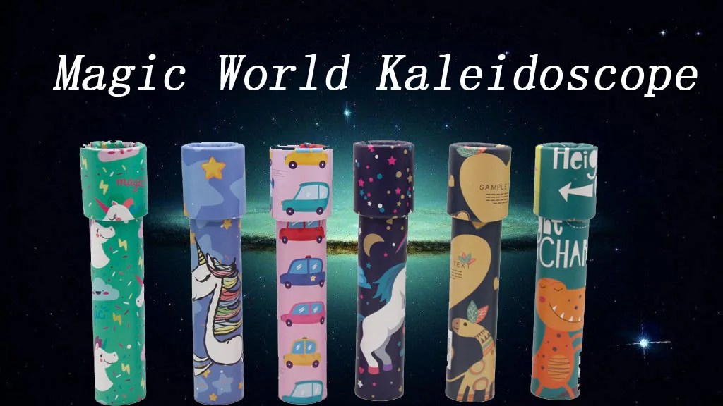 

Cartoon Kaleidoscope Children's Educational Toys Creative Rotating Multi Prism Variety Pattern Kids Visual Experience Gifts Toys